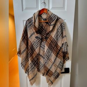 Soft sweater cape